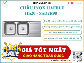 Chậu inox HafeleHS20 - SSD2R90  567.20.513